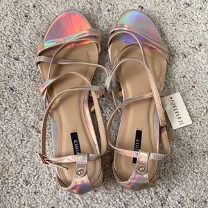 Sunset gold sandals